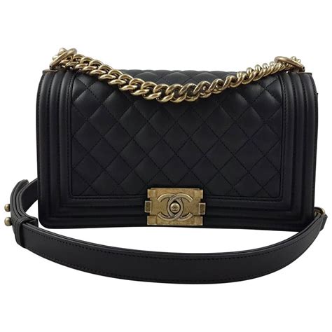 chanel boy black stamp made in italy in gold|chanel bag history.